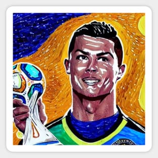Ronaldo Art Tshirt Sticker